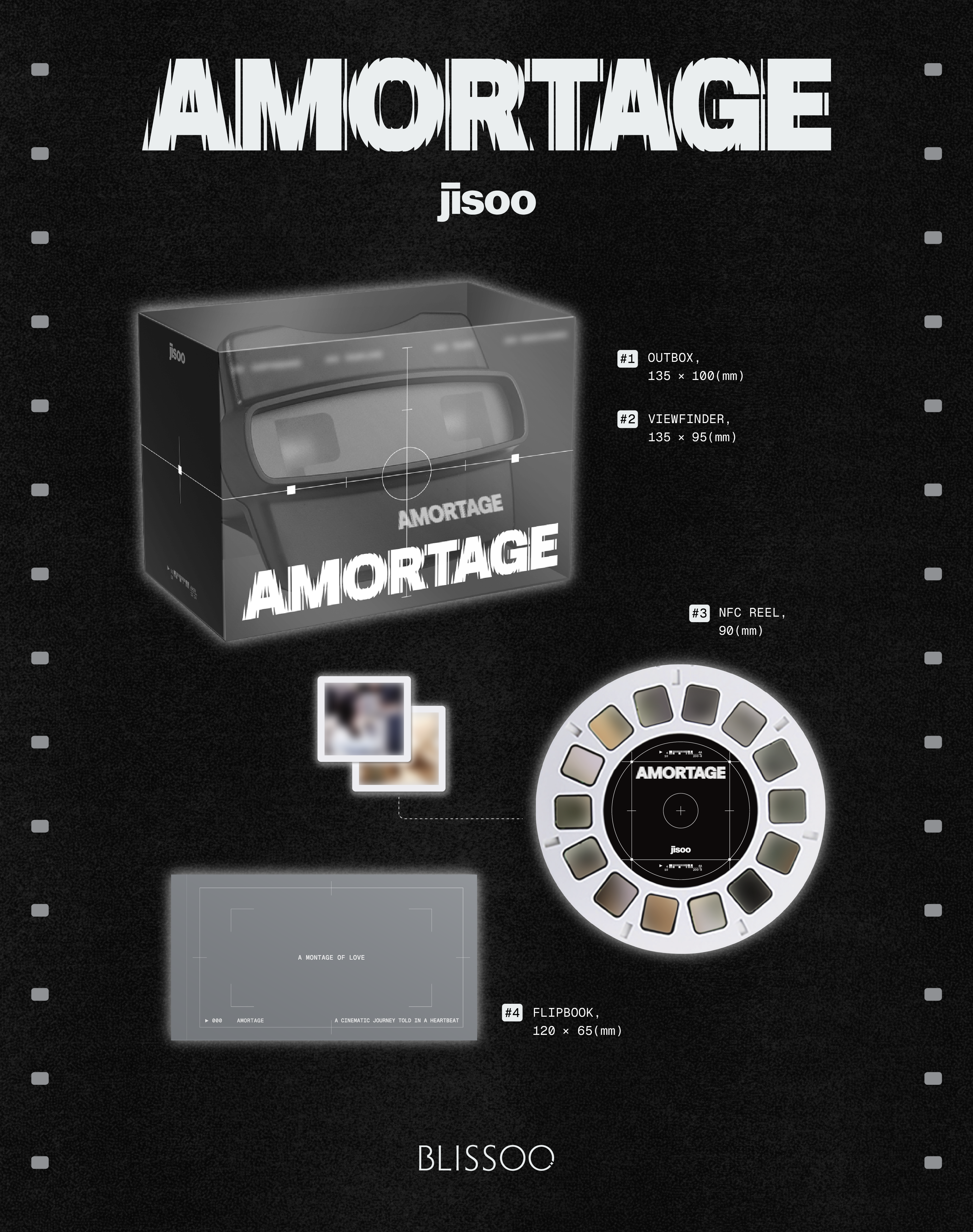 JISOO Mini Album [AMORTAGE] REELS Ver. - YG SELECT